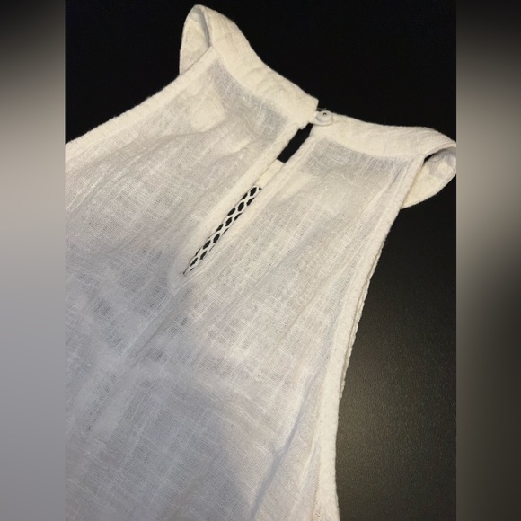 Solitaire Swim Womens Off White Crochet Lace Coverup Dress Size Medium GUC - Picture 6 of 6